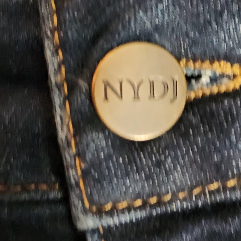 NYDJ Blue Marilyn Straight Jeans Size 12 - Picture 3 of 5